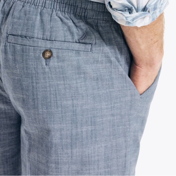 Nautical Men’s 7" BOARDWALK SHORT Size M Blue Stern Casual Spring Break Elastic - Picture 4 of 9